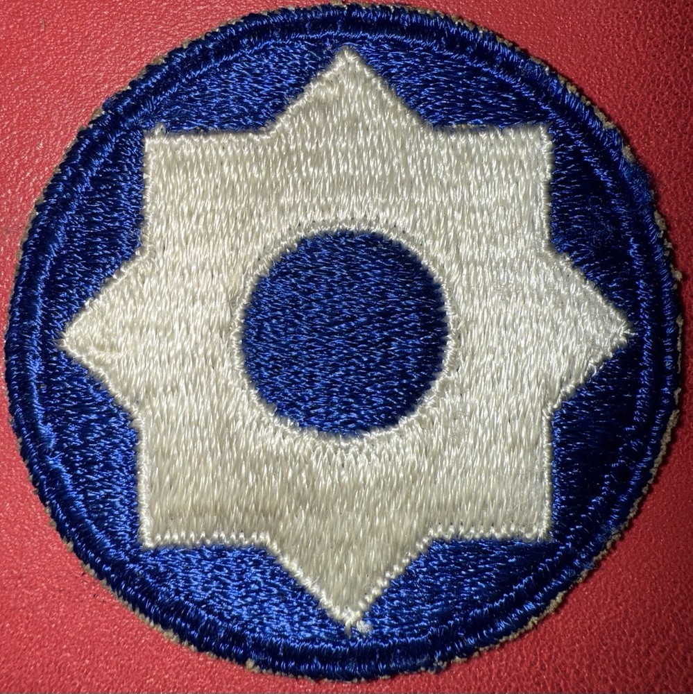 WW2 8th Service Command SSI Patch (AK/AO)