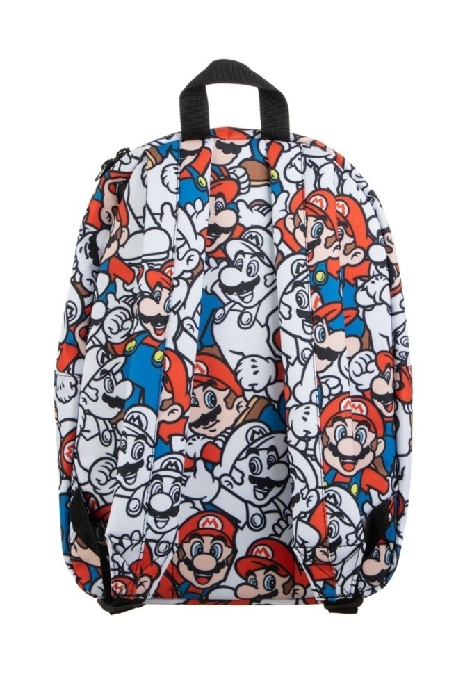 Super Mario Bros. Mario Colour Pop Collage 16" Backpack