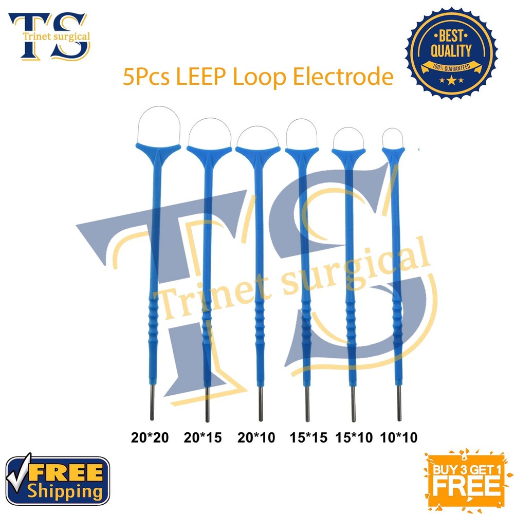 Electrosurgical Electrodes Cautery Tips Loop Electrode LLETZ LEEP Diathermy 5pcs