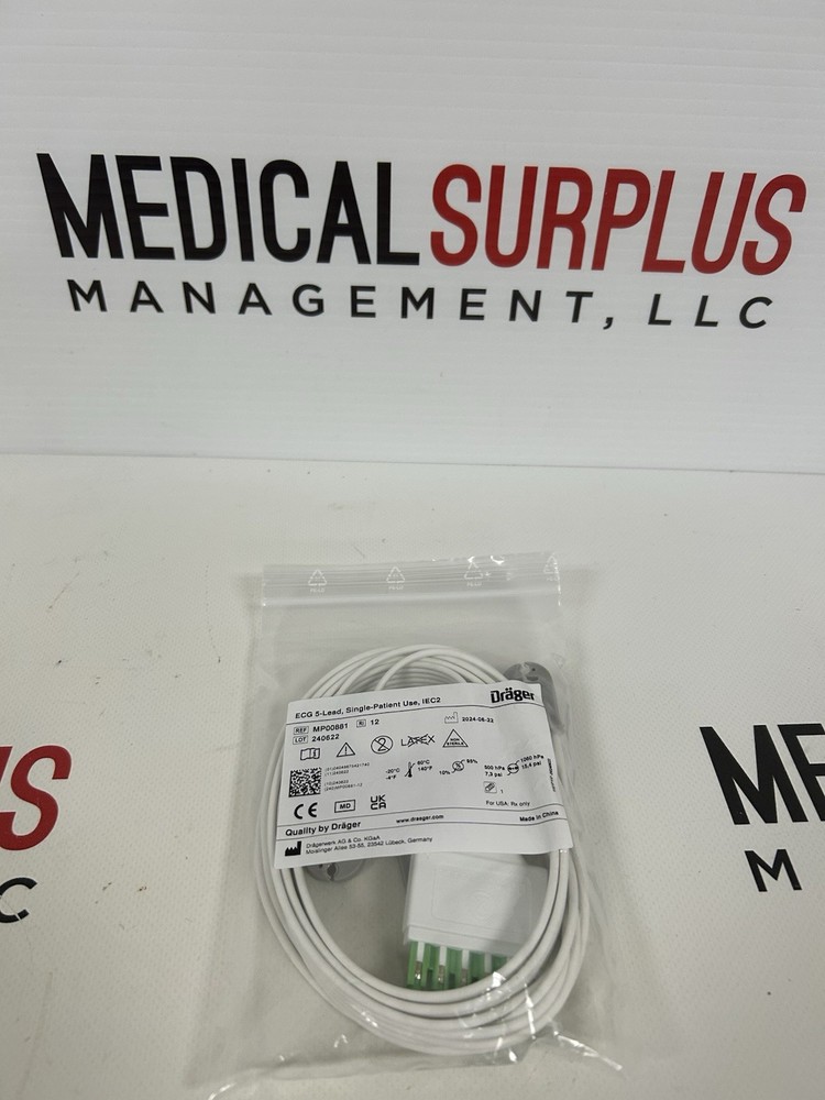Drager MP00881 ECG 5 Lead Cable