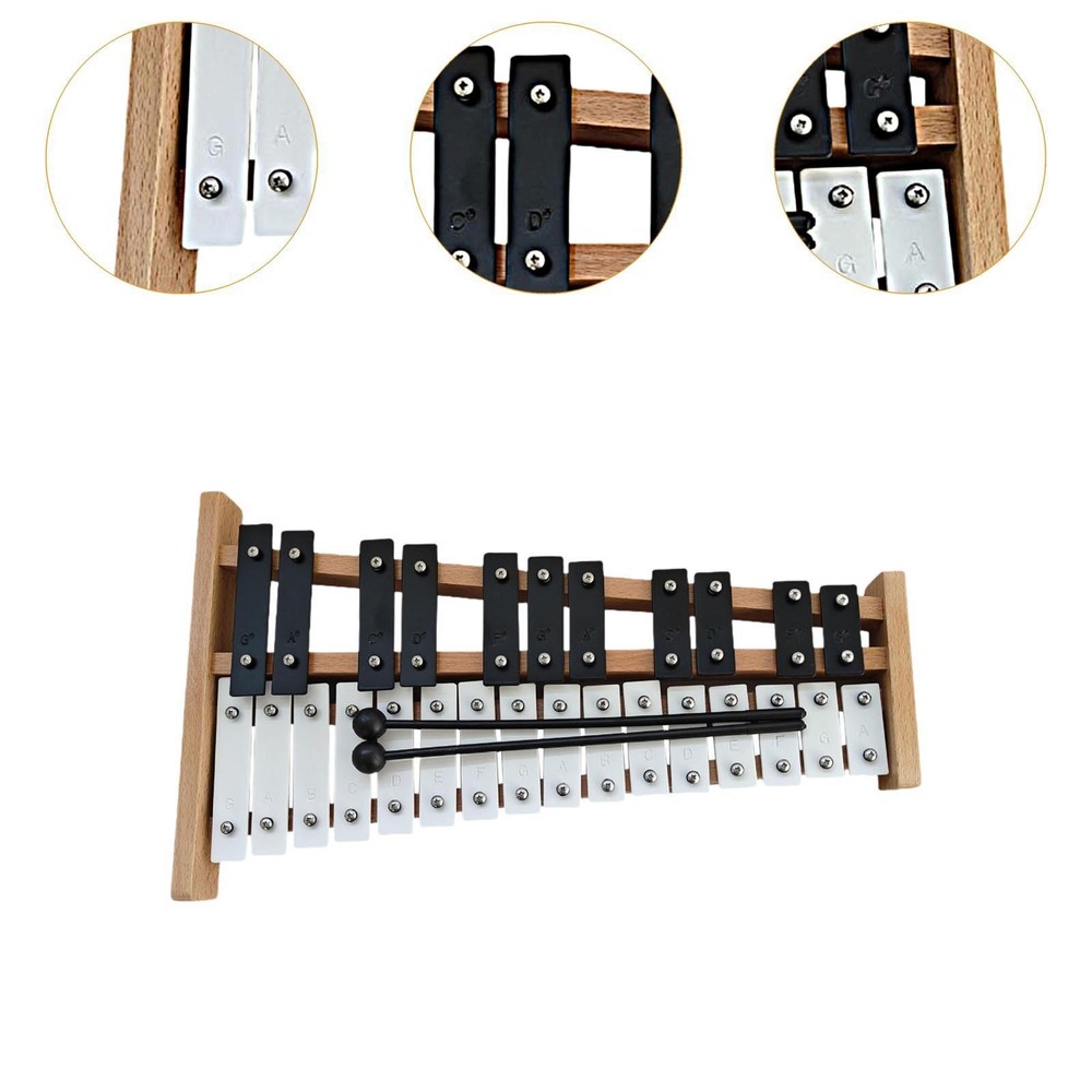 27 Notes Glockenspiel Xylophone 27 Key with 2 Mallets