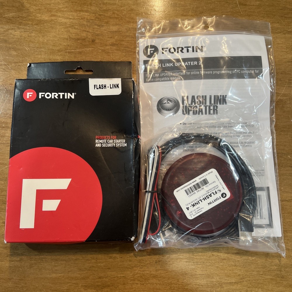 NEW Fortin FLASHLINK UPDATER 4 Programming Tool w/ USB for EVO-ALL & EVO-ONE