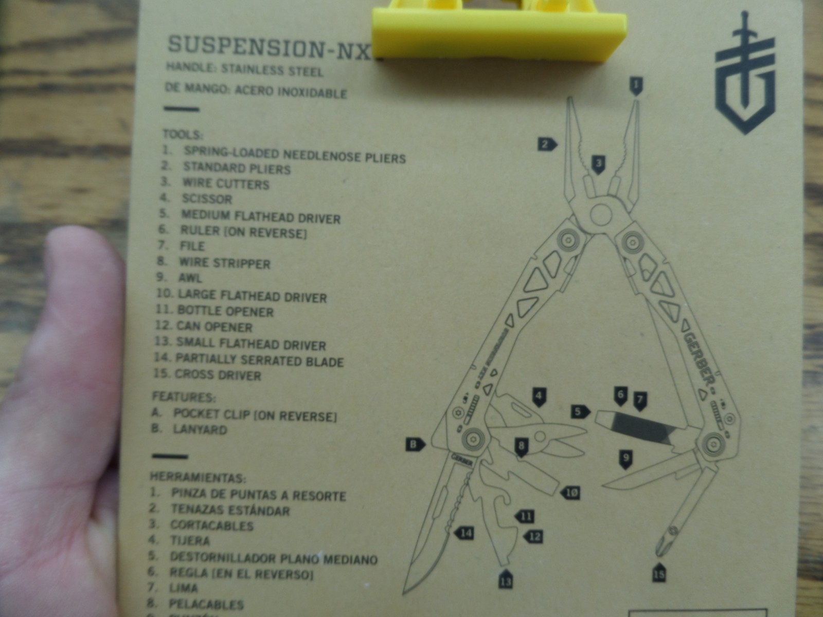 Gerber Multi Tool 15 Tools Suspension-NXT Stainless Steel ( FULL SIZE) NEW