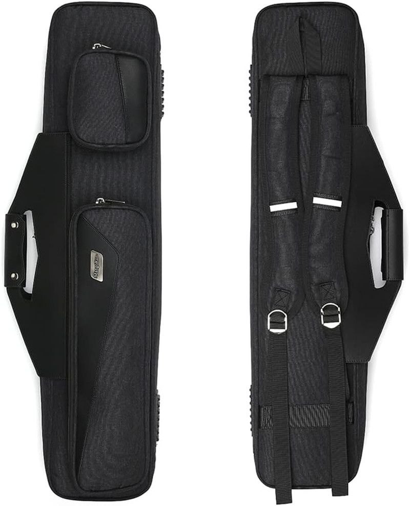Pool Cue Case 4X4 with Backpack Straps Carrying Case for 4 Pool Cues