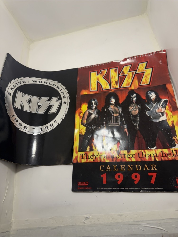 KISS - ALIVE WORLDWIDE 1996 - 1997 TOUR + CALENDAR CONCERT VG+ CONDITION