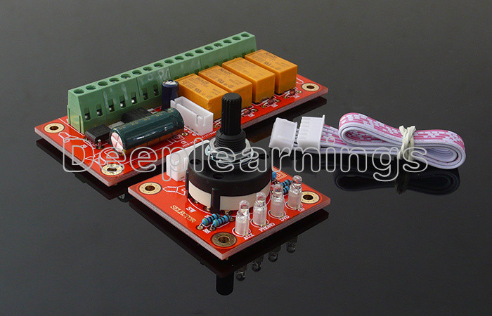 WZ-15 Relay-type 4-way Audio Signal Select Source Switch Input Selection Board F