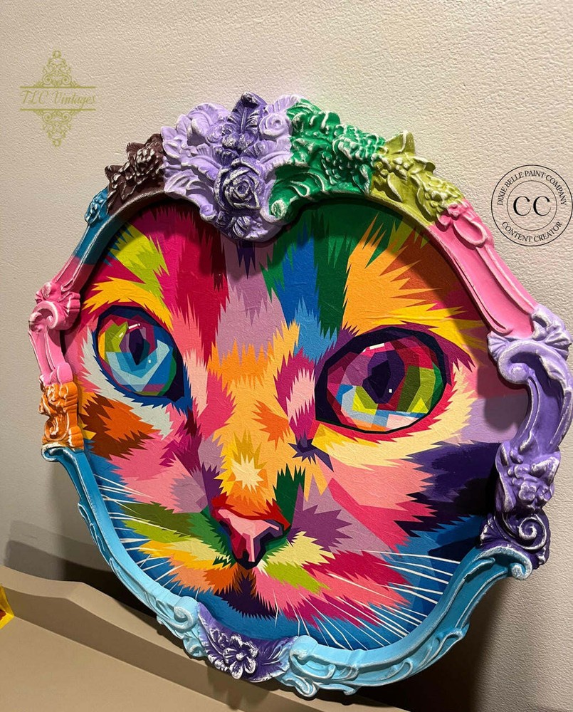 Rainbow Kitty | Rice Decoupage Paper | Dixie Belles & Whistles