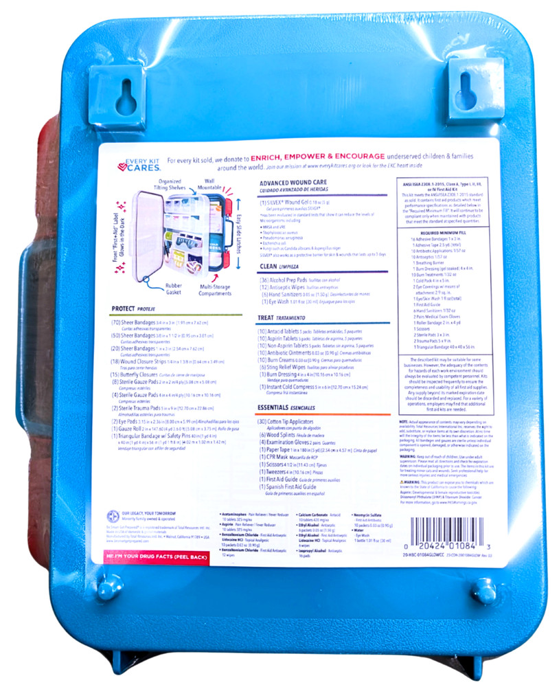 Be Smart Get Prepared First Aid Kit OSHA/ANSI 351 Count