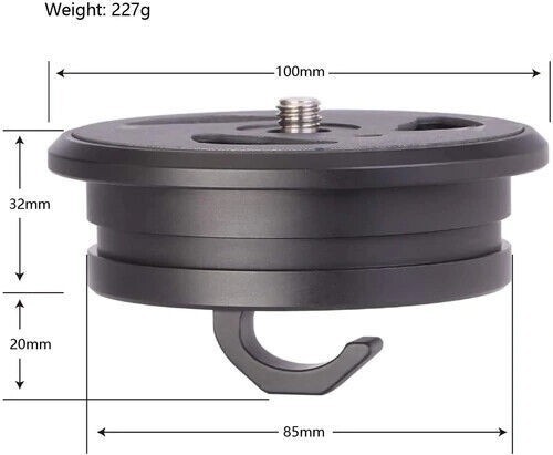 Leofoto TP-75 3/8" Flat Top Plate Adapter