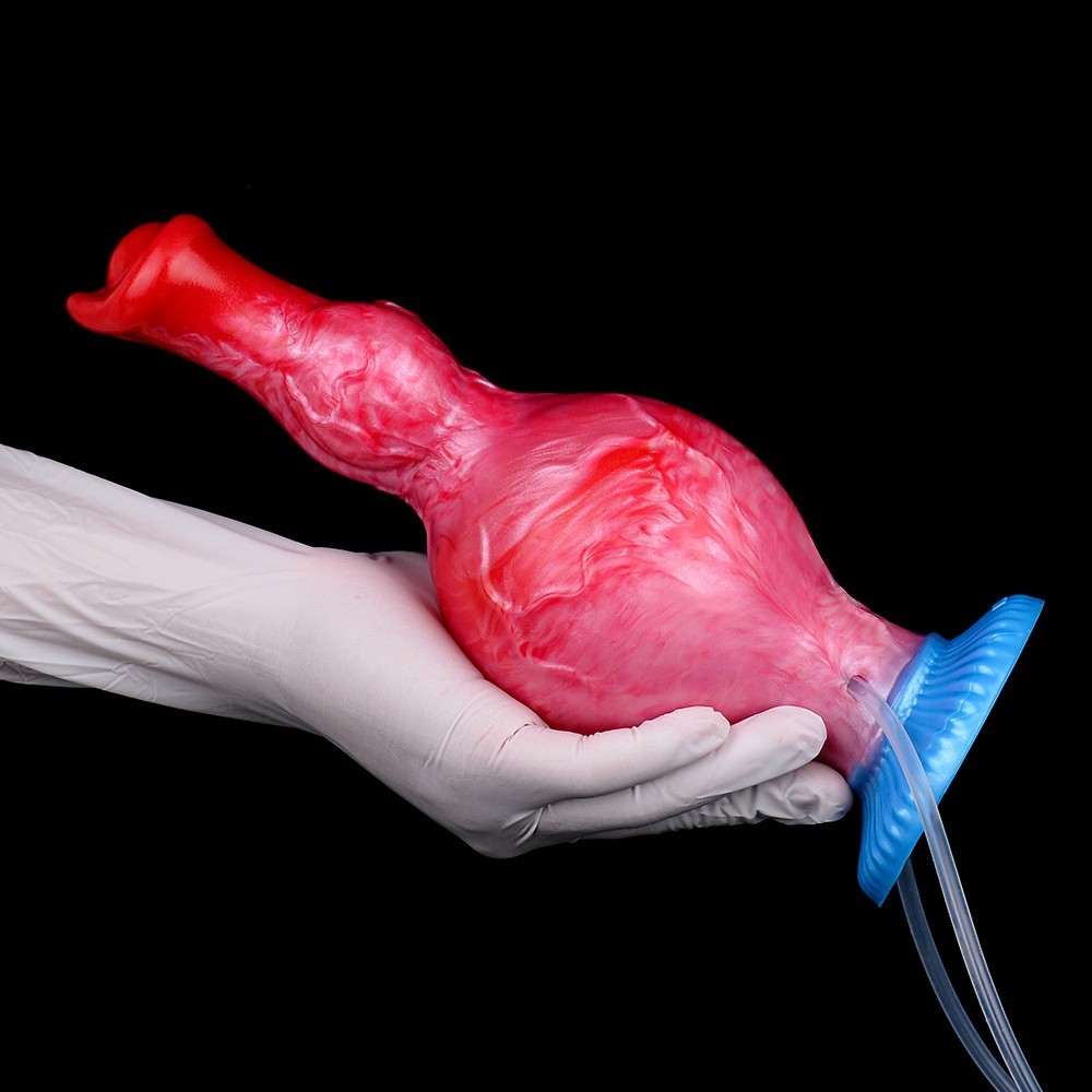 Inflatable Ejaculating Dildoe Realistic Squirting With Suction Cup Use Lubricate