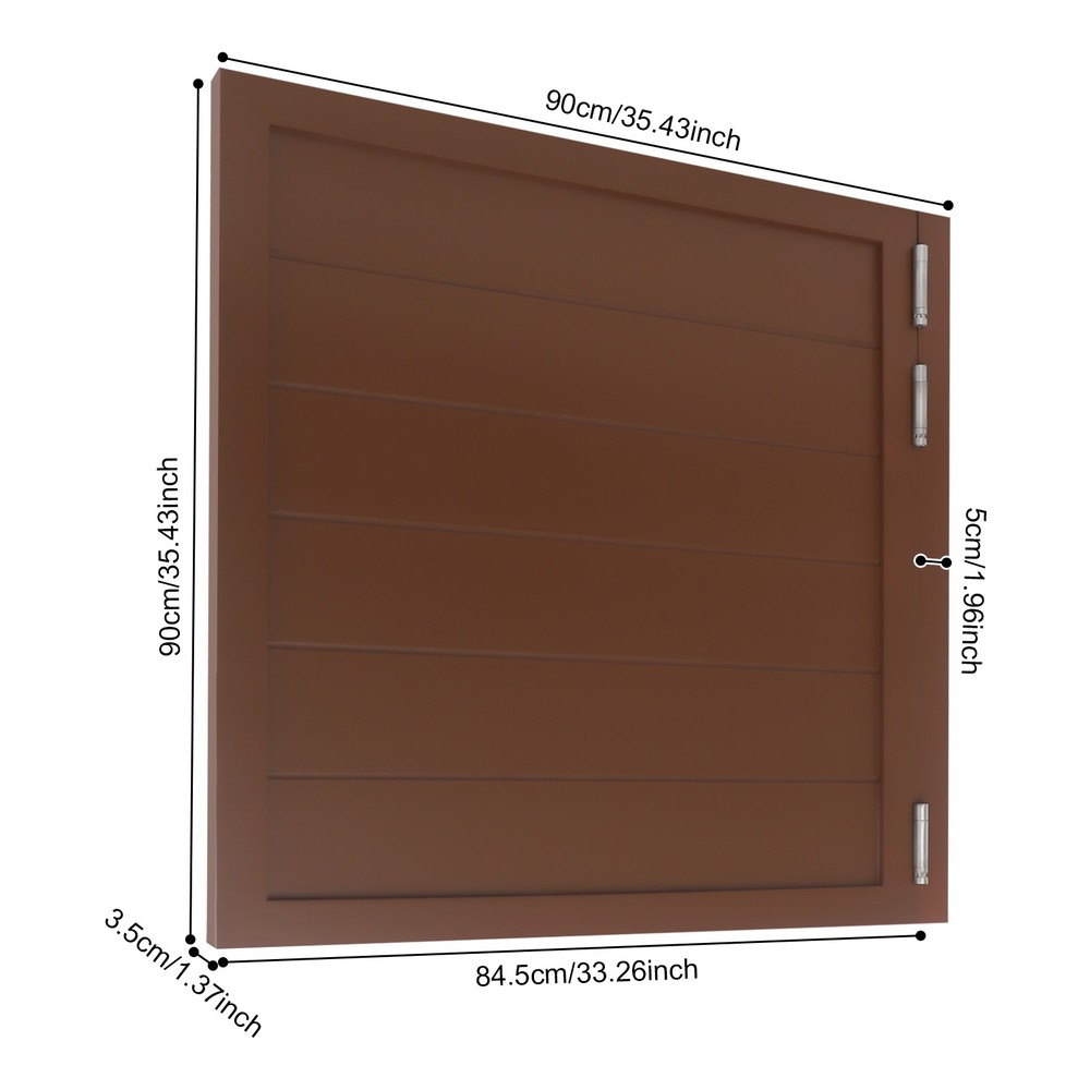 Partition Half Door for Doorways w/ Doorpost & Hinges Set Multi-functional Usage