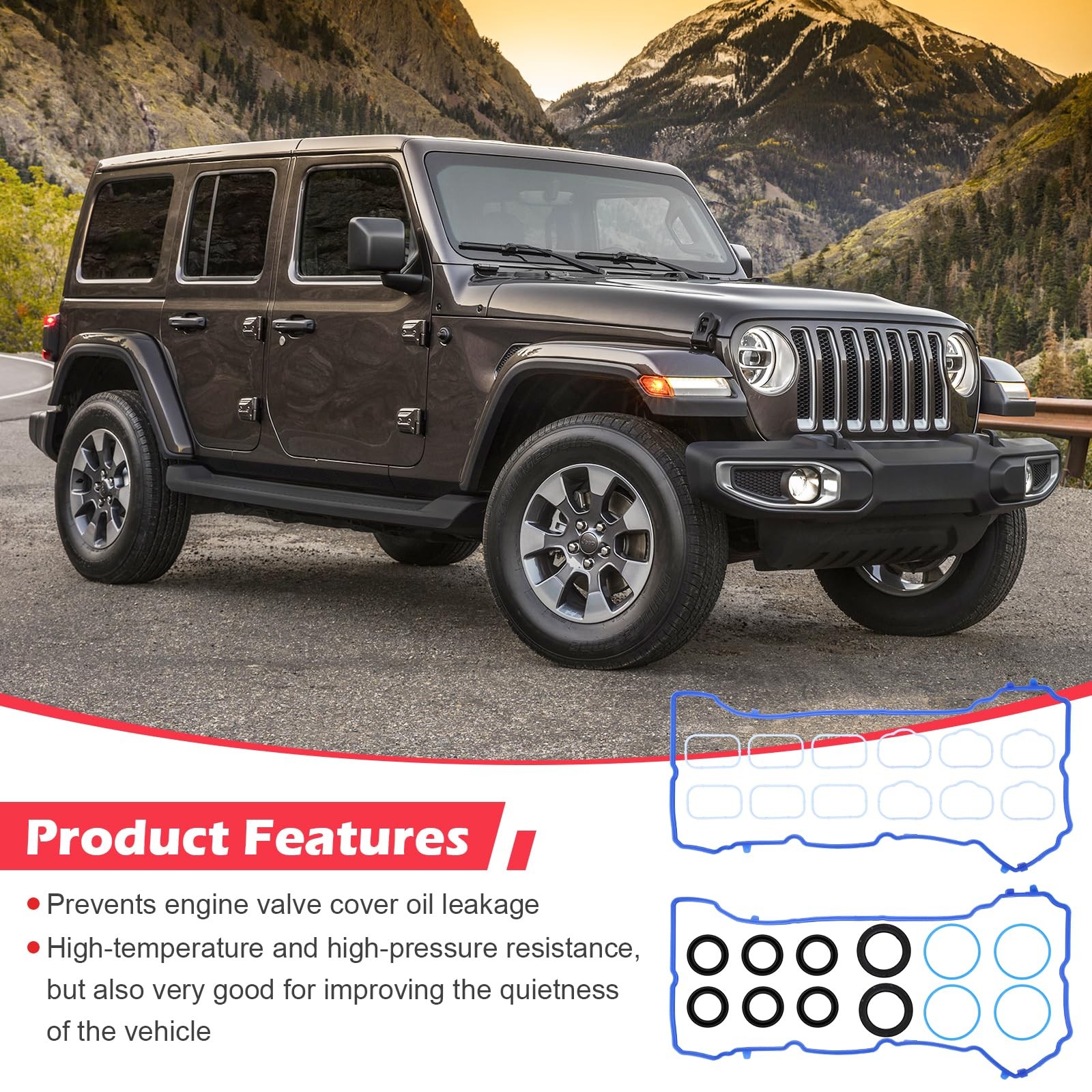 ✅VS50805R Valve Cover & Intake Gasket Set for 11-22 Chrysler Dodge Jeep 3.6L✅