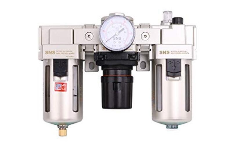 : Three unit combo compressed air filter regulator lubricator FRL AC4000-N04A