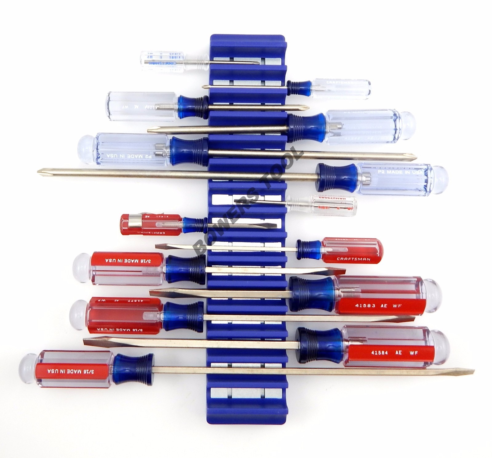 Mechanics Time Saver 15 Slot Universal Magnetic Screwdriver Wrench Rack Holder