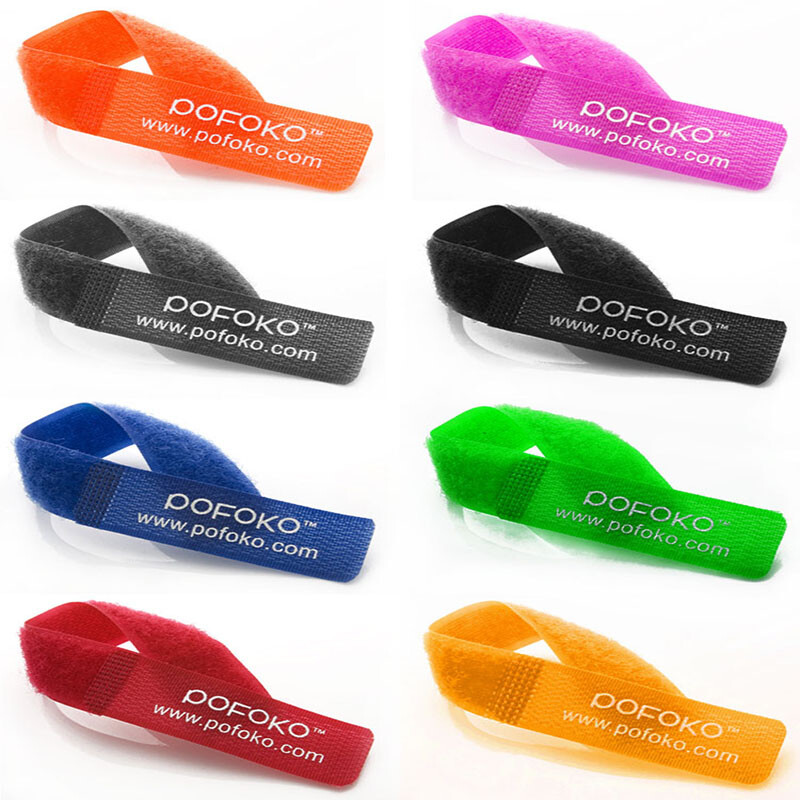 POFOKO Hook＆Loop Ties Easy To Use Adjustable Double Sided  -Various Colours
