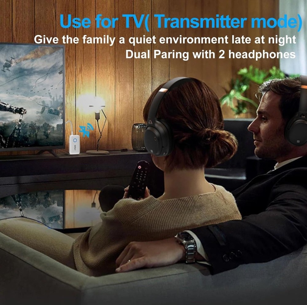 Lavales Wireless Bluetooth 5.3 Audio Transmitter Receiver Adapter.