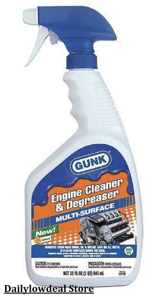 Gunk Citrus Multi-Surface Engine Cleaner & Degreaser Trigger Spray 32 fl oz