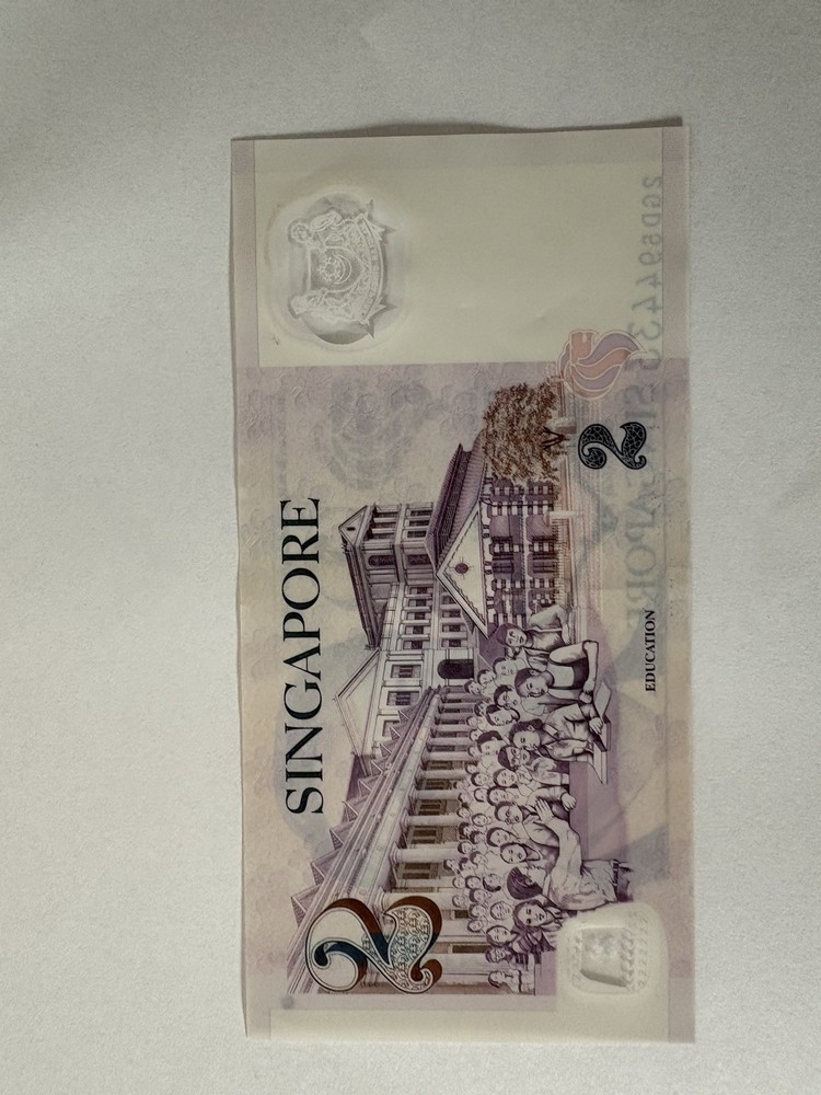 Singapore $2 Polymer Note (Portrait Series) - Education Theme