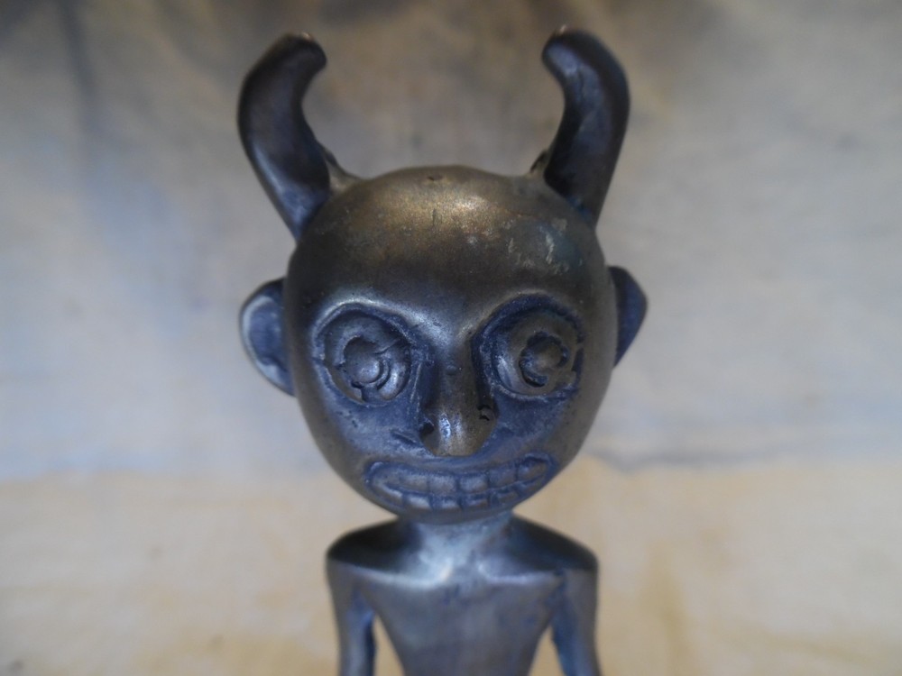 Bronze Devil Figurine Sculpture