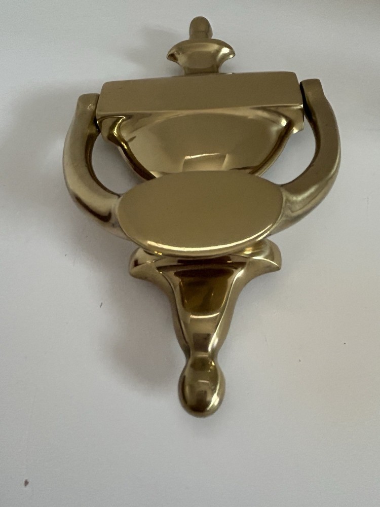 Vintage SLAYMAKER Lock Co Solid Brass Door Knocker with Hardware
