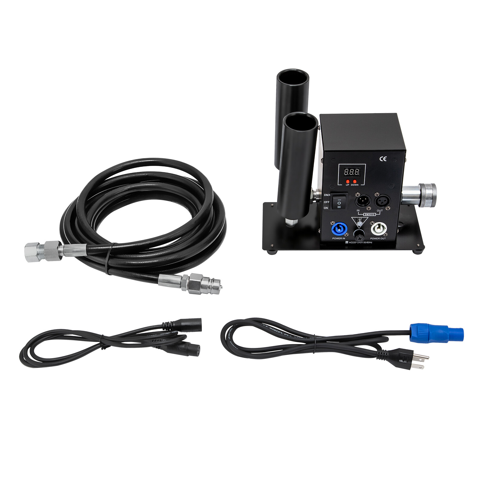 Cannon CO2 Jet Machine Dual Air Column Smoke DMX For Stage Show Party DJ Wedding