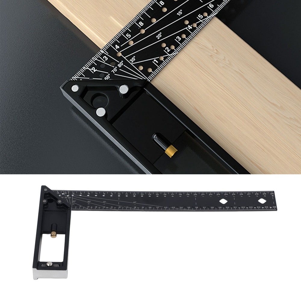 Multi Angle Measuring Ruler 45 90 Degree Combination Right Angle Accurate New