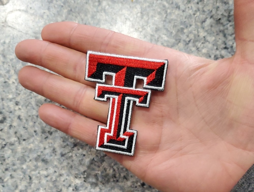 Vintage Texas Tech Patch. Embroidered. Iron On Backing. 2.5"x 2"