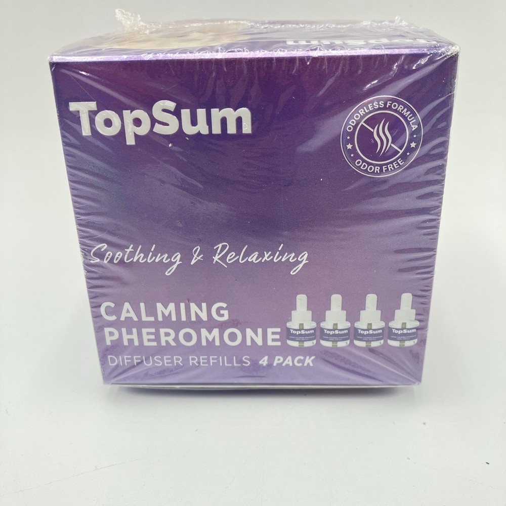 Dog Calming Pheromone Diffuser Refills 4 Pack TopSum New Sealed