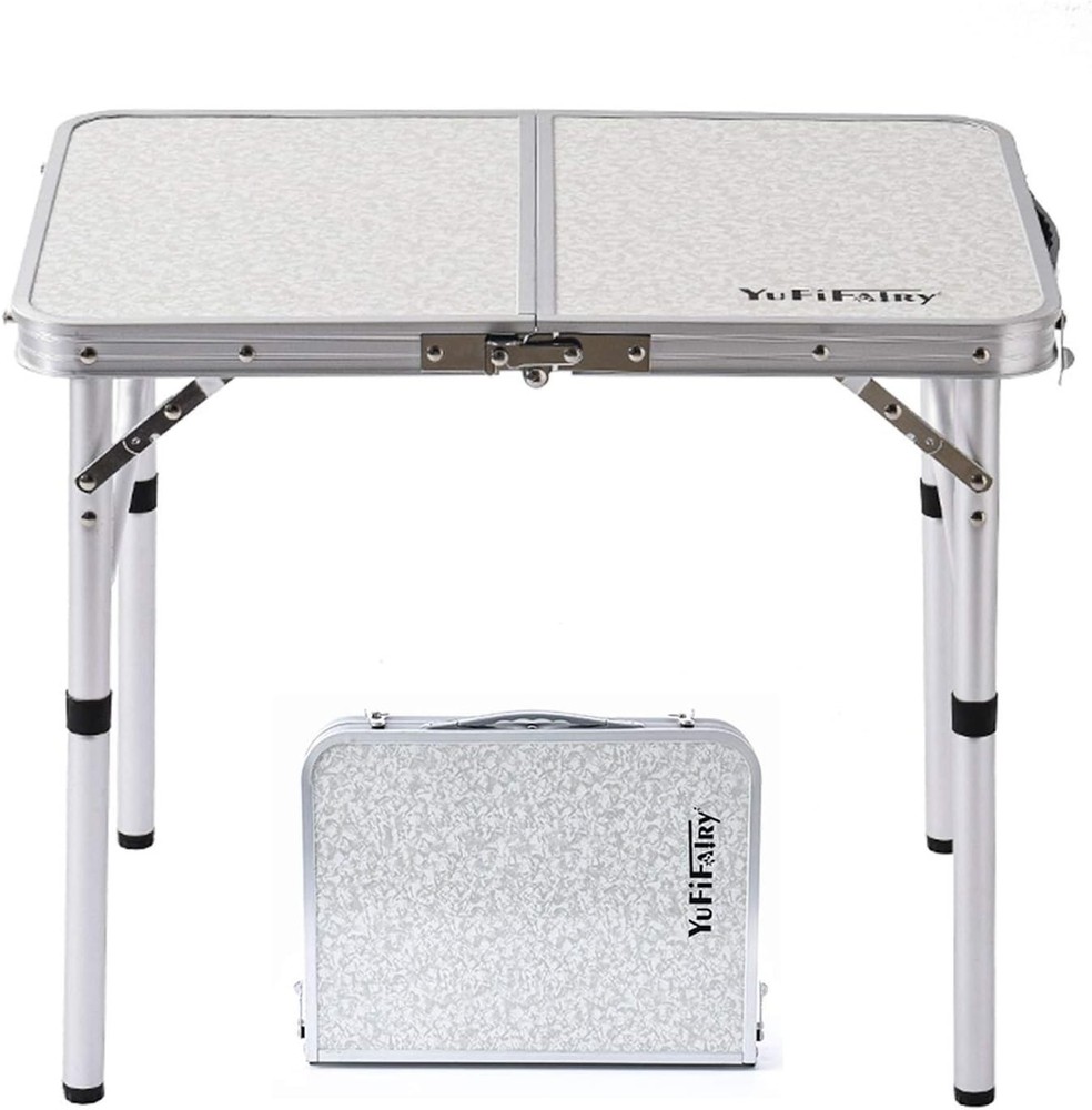Folding Cp Table Small, 24''L x16''W with Adjustable Height Legs, Indoor