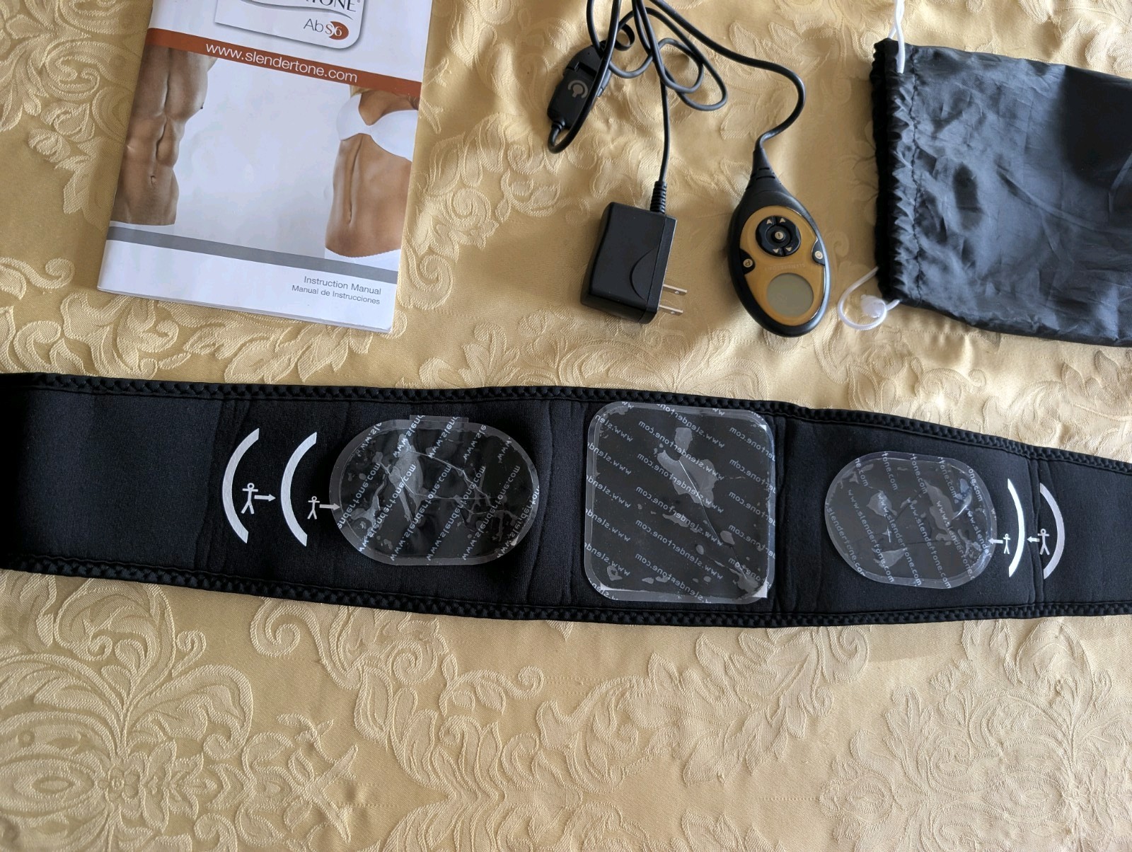 Slendertone Abs6 Stomach Toning Belt X-10 w/ Charger Device & Accessories A++