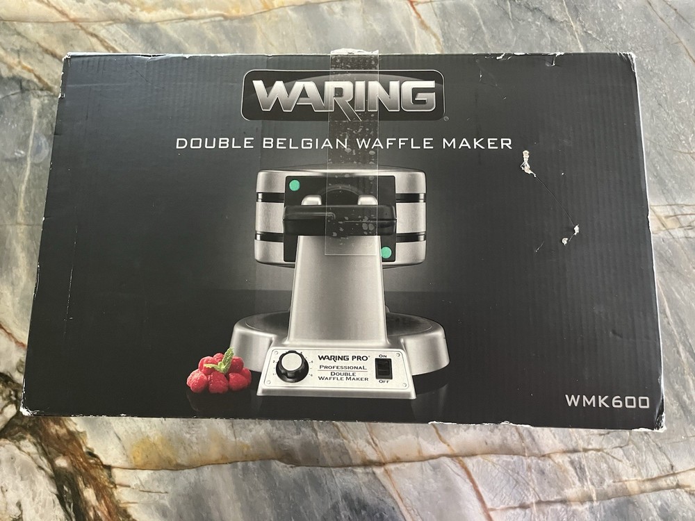 Waring WMK600 Double Belgian Waffle Maker - Silver