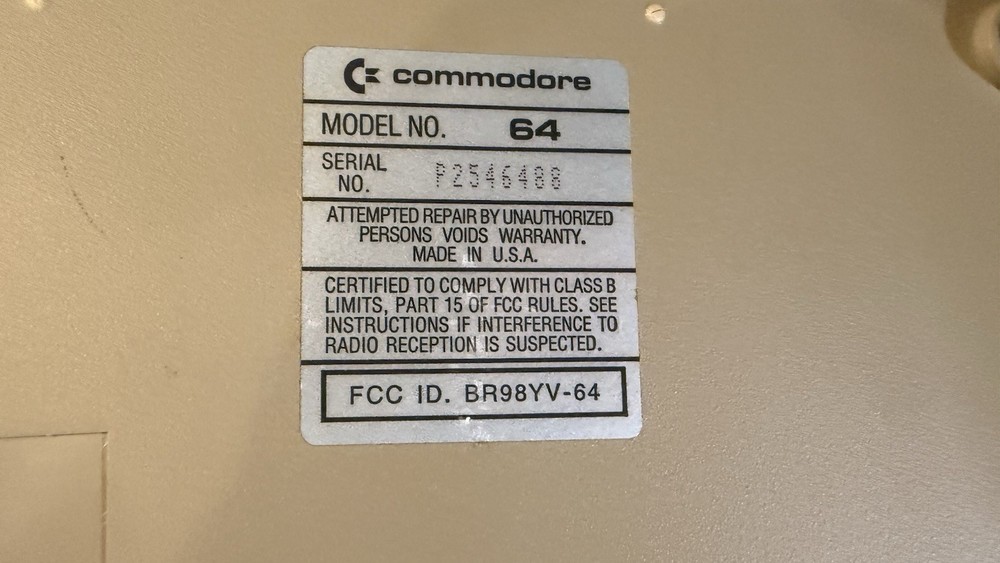 WORKING Commodore 64 C64 In Box Restored Retro Computer Matching SN With PSU