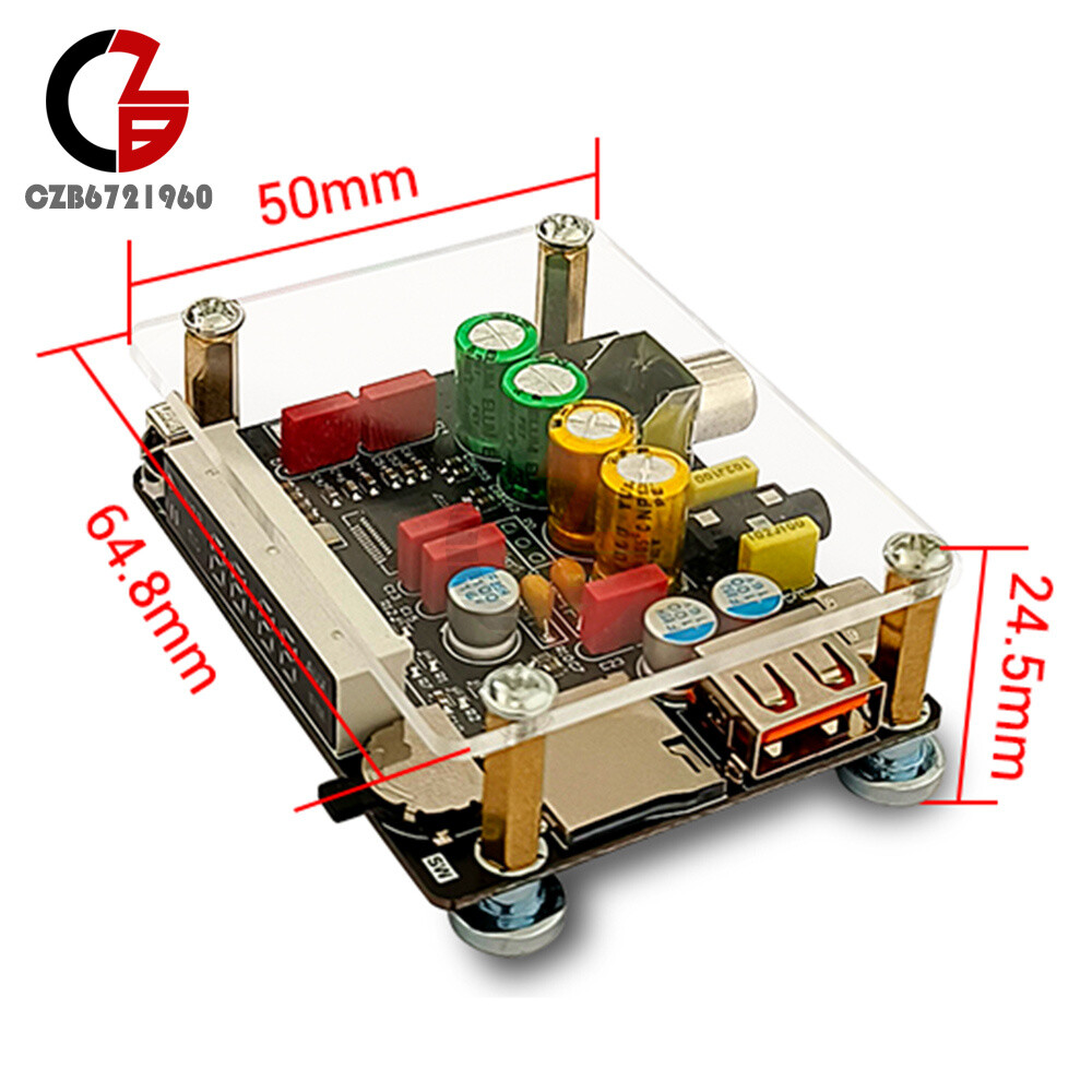 ZK-DAM-K1 Bluetooth U Disk Sound Card TF Decoder Board Front DSP Tuning Type-C