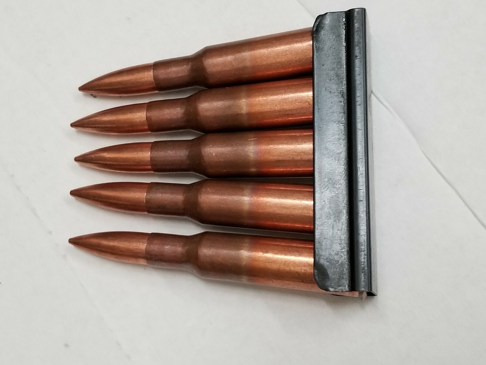 ORIGINAL RUSSIAN 5 ROUND MOSIN NAGANT STRIPPER CLIPS SET OF 5 PIECES.
