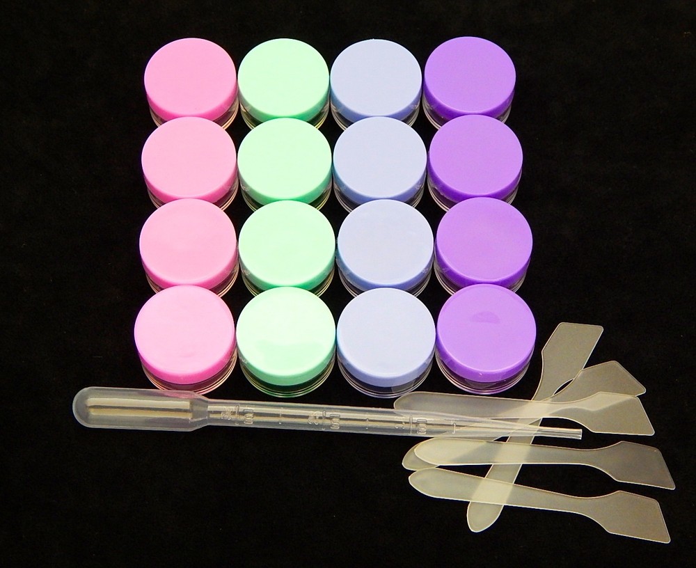 SMALL CLEAR EMPTY CONTAINER FOR COSMETICS, LIP BALM, MEDICINE, MIXING SAMPLE