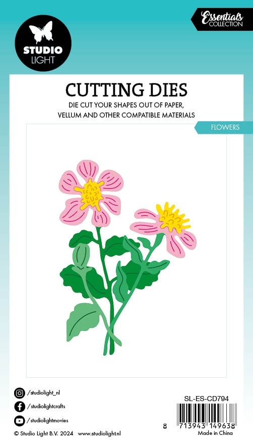 Studio Light Essentials Cutting Die-Nr. 794, Flowers - LESCD794