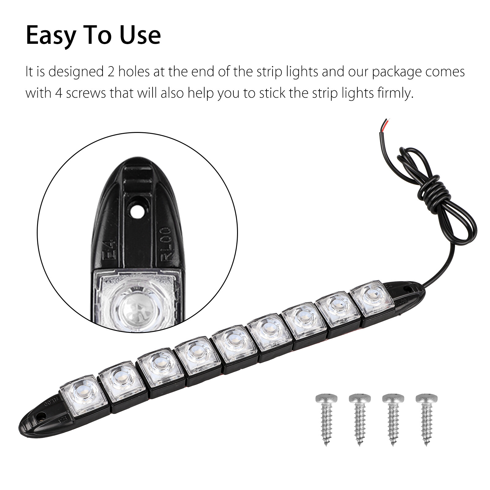 2PCS Navigation 9 LED Marine Bow Boat Yacht Pontoon Bright Lights Red Green 12V