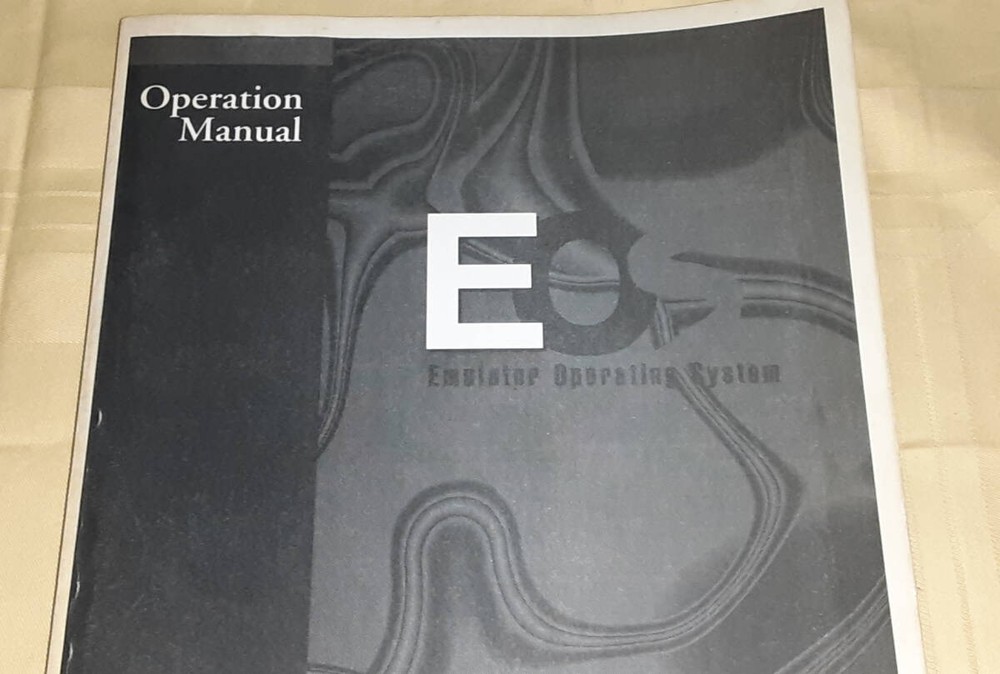 E-MU SERIAL EOS OPERATION MANUAL