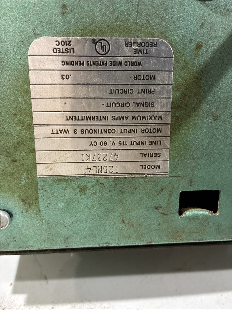 time clock parts only . Even Though It May Work Untested