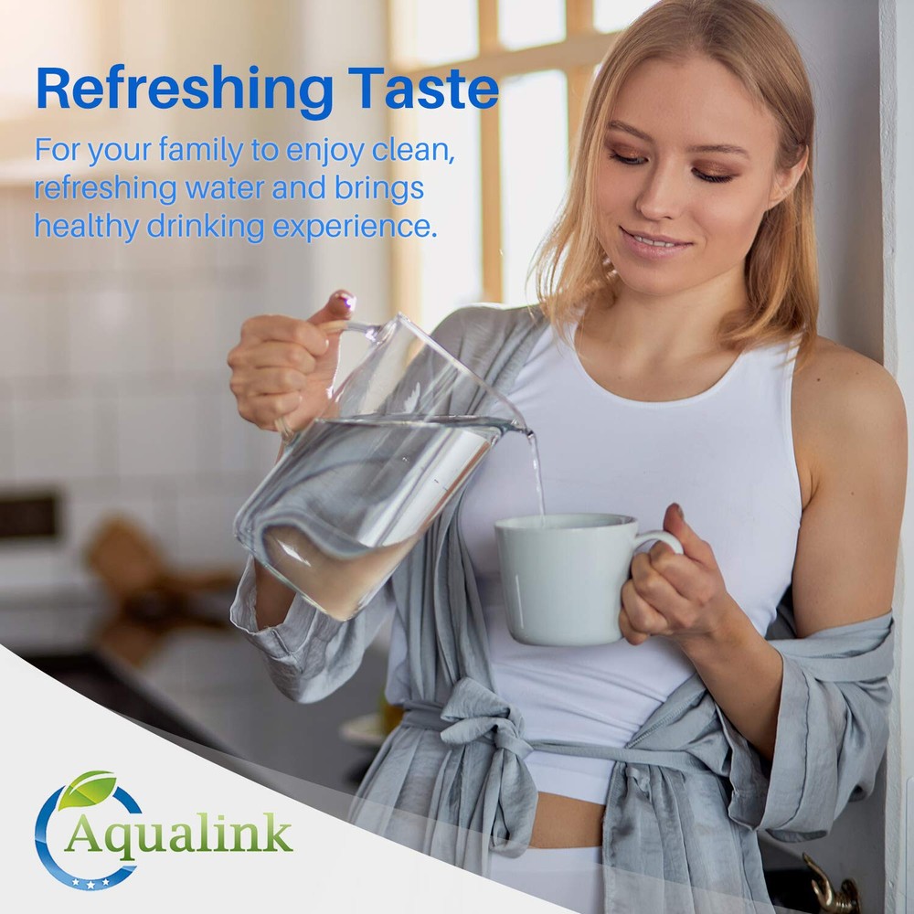 AQUALINK Pitcher Water Filter, Replacement for Brita, Mavea 107007, ob03, 6 pack