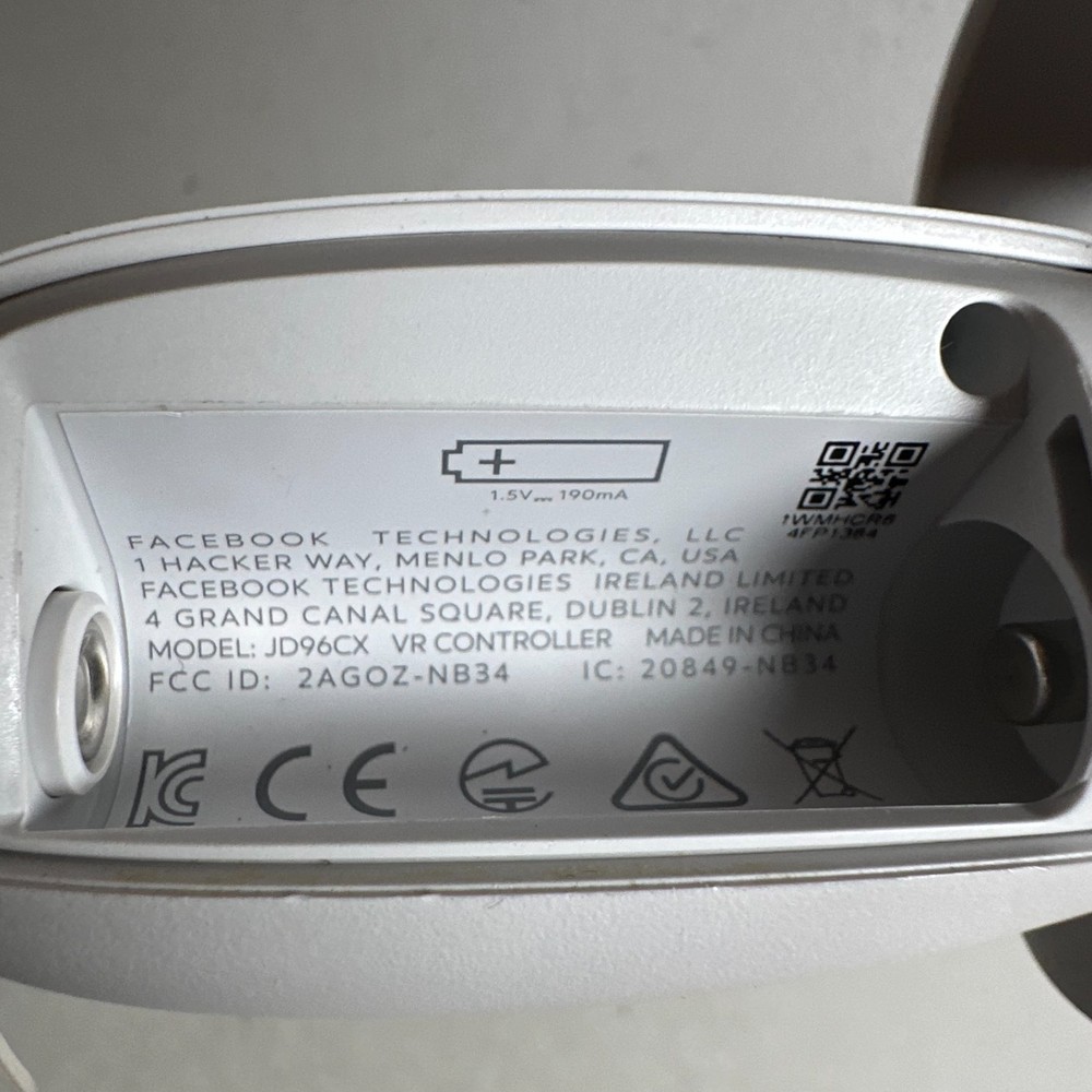 META Oculus Quest 2 JD96CX Wireless Handheld RHS VR Gaming Touch Controller