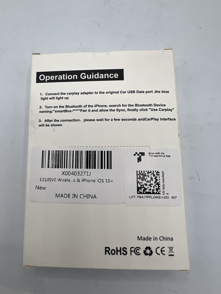 Wireless CarPlay Adapter for iPhone Convert Wired to Wireless Plug & Play Design