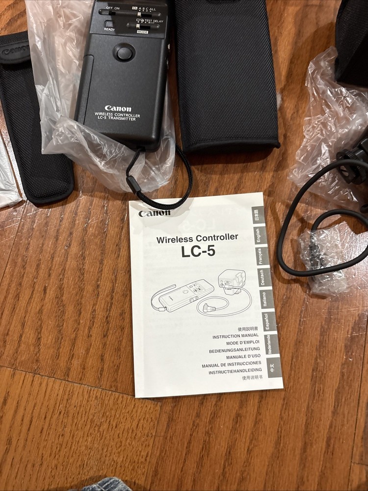 Canon Wireless Controller LC-5 (Transmitter, Receiver, Bracket, Case) New