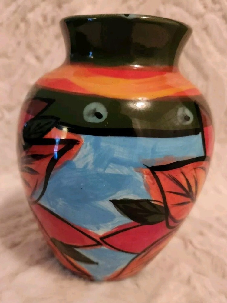 Handmade Decorative Platter and Vase Artwork