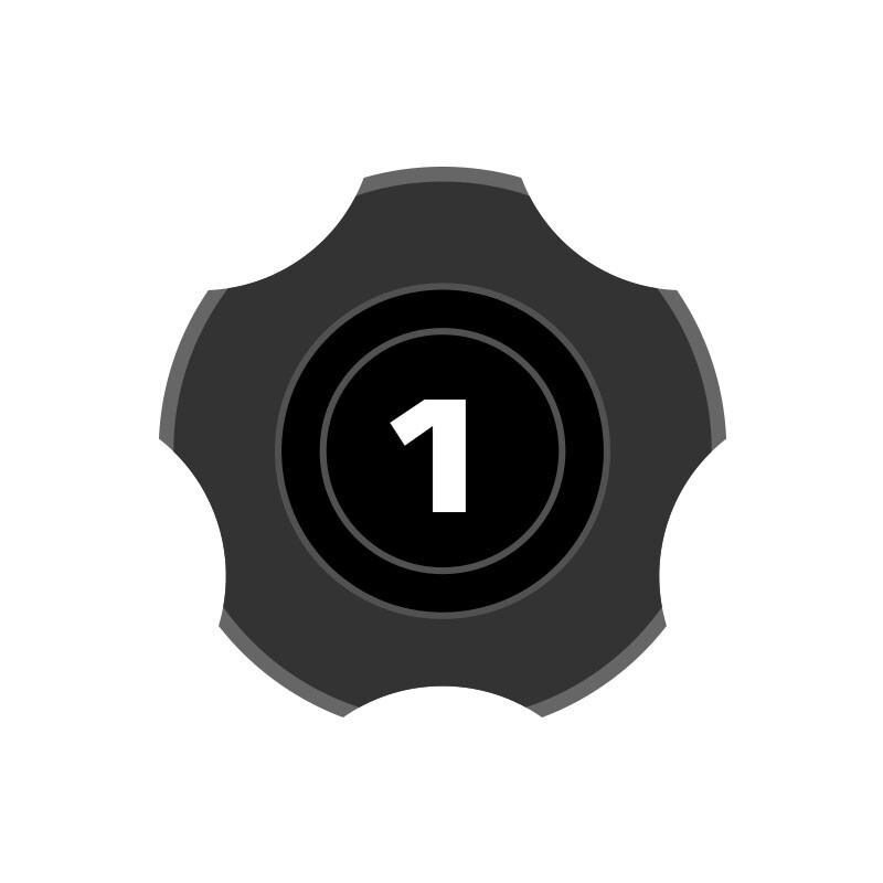 ATLAS TENSION WRENCH - Pattern One - BLACK