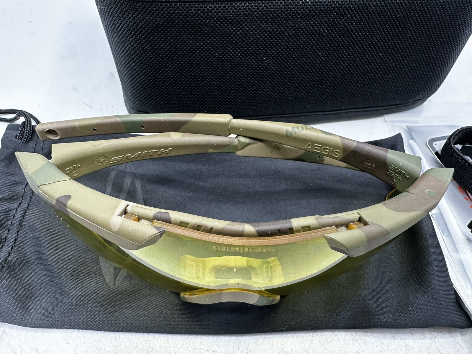 Smith Optics AEGIS Frame, Yellow Lens Shooting Glasses Multicam OCP APEC