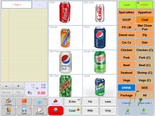 SlimPOS Intel i5 @ 2.6 Ghz POS 15" Touch Flat Panel WIN 10 Restaurant