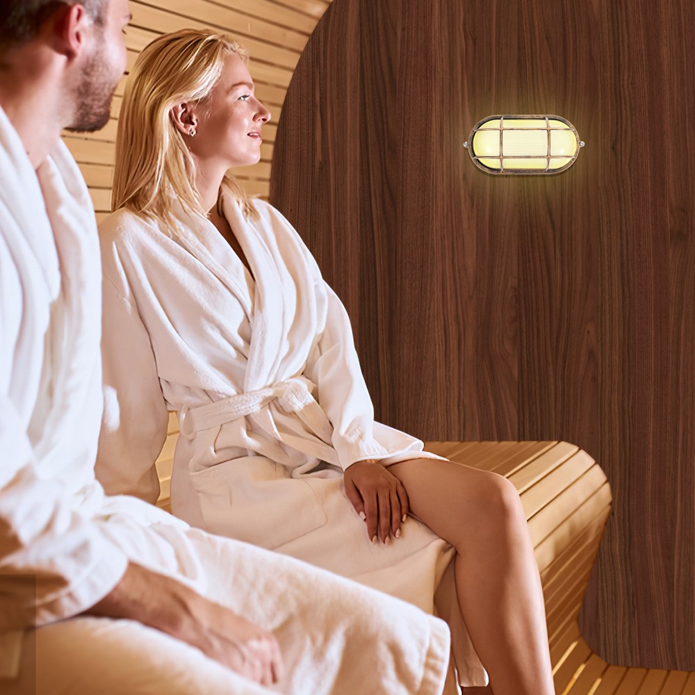 Dustproof Explosionproof Sauna Lamp Fixture With E27 Holder