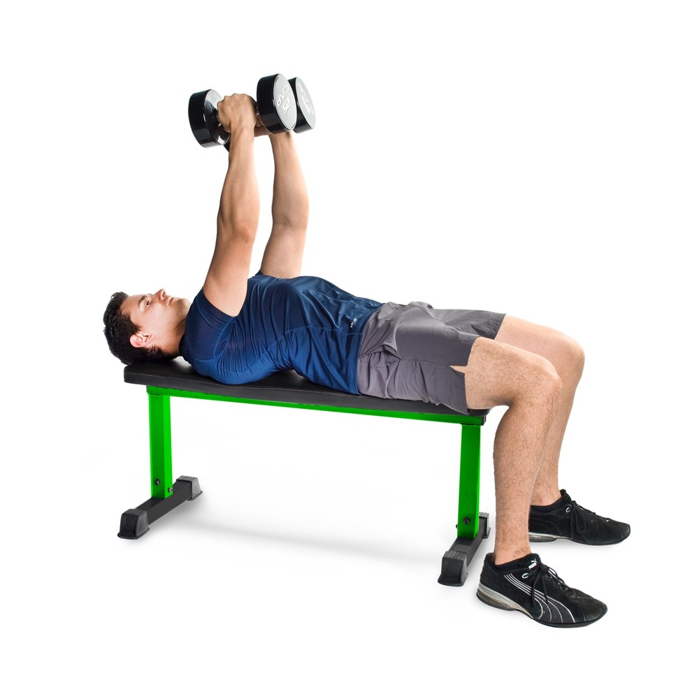 FLAT WEIGHT BENCH for Exercise Workout 600lb Capacity Exercises Cushioned CAP