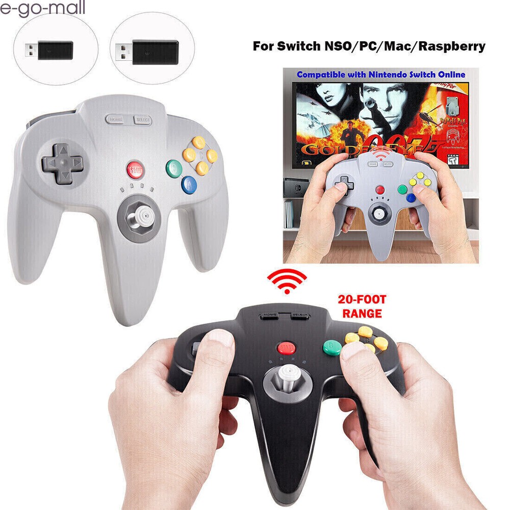 Wireless N64 Controller for Nintendo Switch Online Steam MAC Window Raspberry Pi